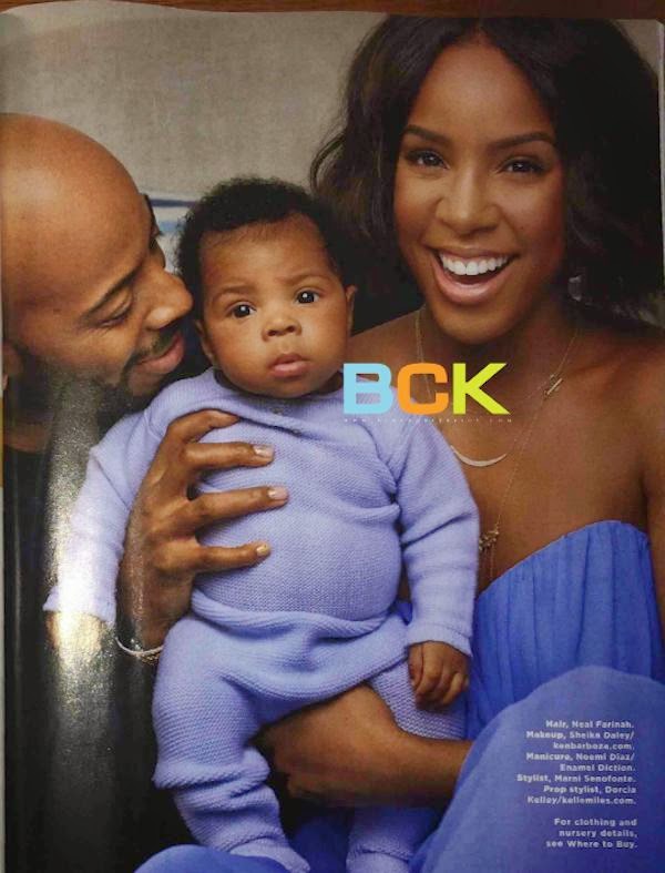 Kelly Rowland Covers Essence With Hubby & Baby Titan