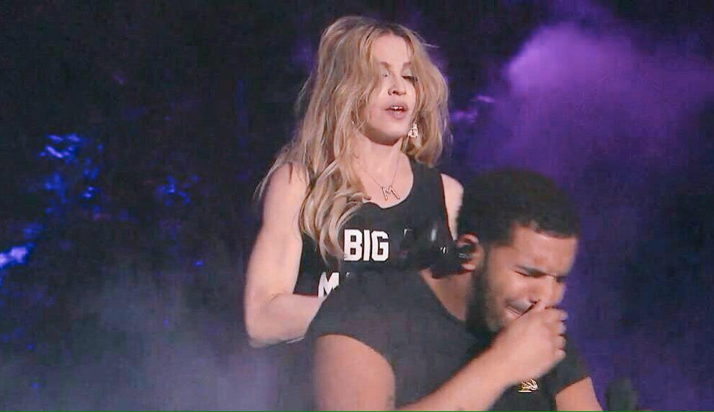 Drake appeared horrified by Madonna’s kiss at the Coachella festival (Photos & Video)