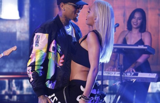 Chris Brown and Rita Ora Loved Up on Stage (Photos)