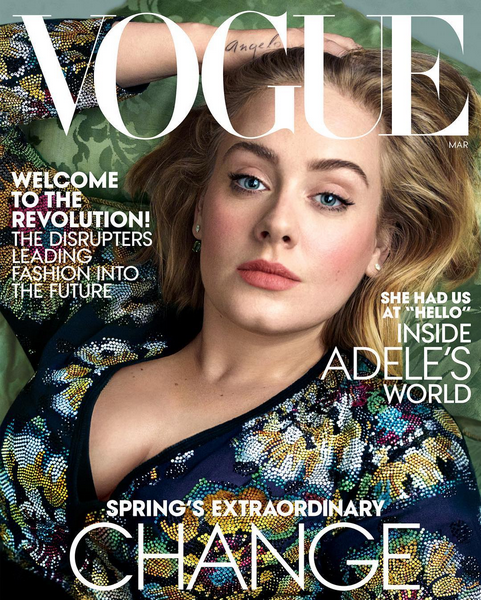 Adele Covers  Vogue Magazine, March issue(Photos)