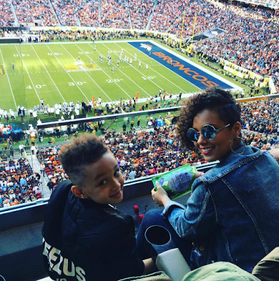 Alicia Keys And Her Son, Egypt At The Super Bowl(Photo)