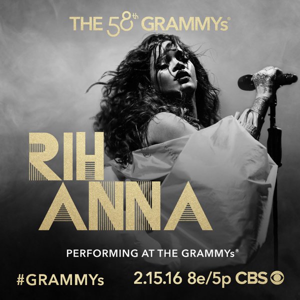 Rihanna Set To Perform At 2016 Grammys