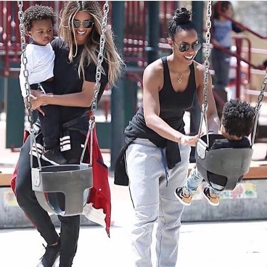 Ciara & Kelly Rowland Take Their Sons To The Park For A Play Date (Photos)