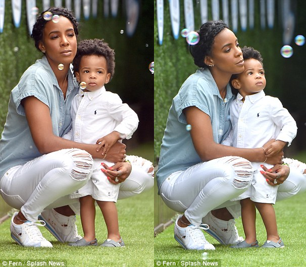 Kelly Rowland & Son, Titan Step Out In Style To Celebrate Safe Kids Day (Photos)