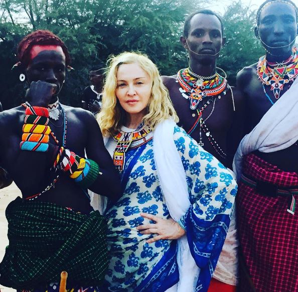 Madonna And Her Children Visit Kenya And Malawi (Photos)