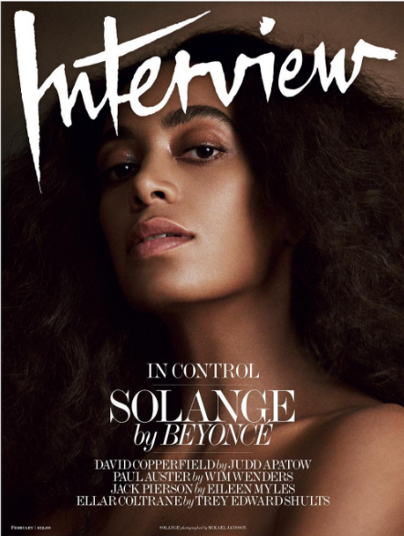 Solange Covers Interview Magazine, Interviewed By Sister Beyoncé