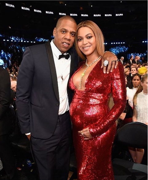 Pregnant Beyonce, Jay Z & Their, Daughter Blue At 2017 Grammys (Photos)