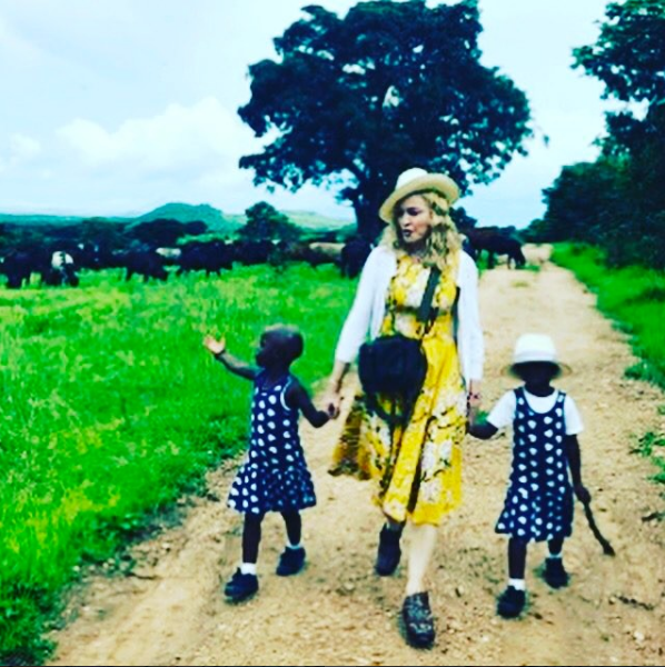 Madonna Posts Instagram Pictures of Adopted Malawi Twins