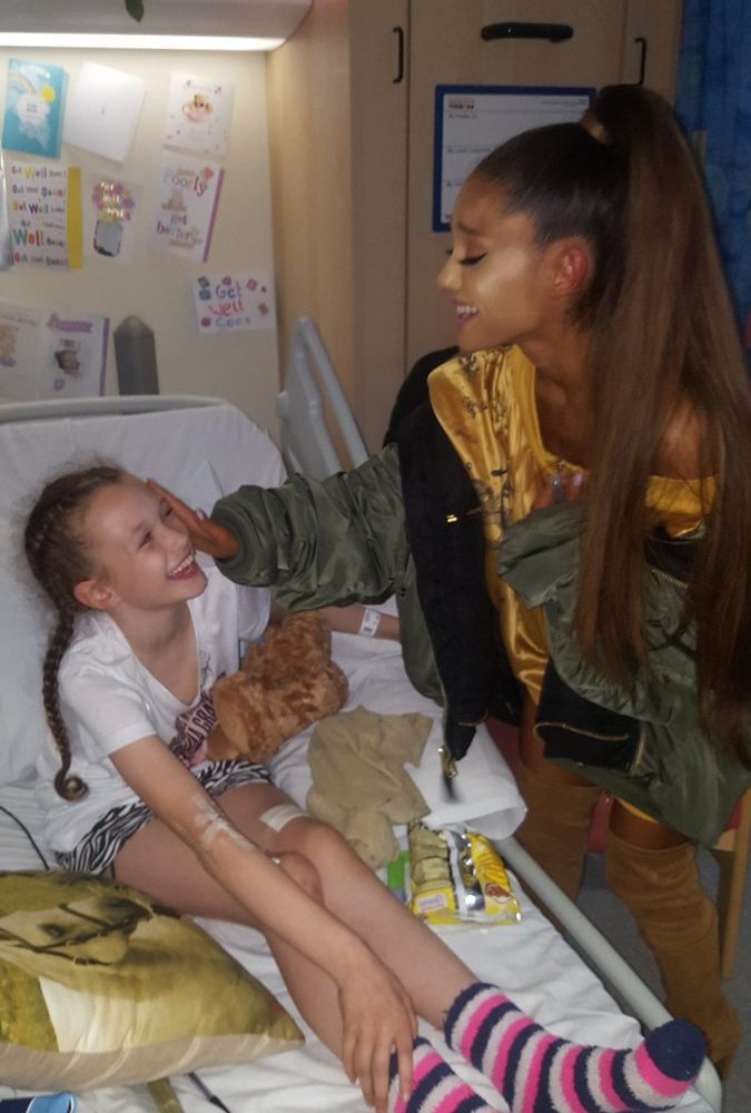 Ariana Grande Visits Injured Fans In Manchester Hospital