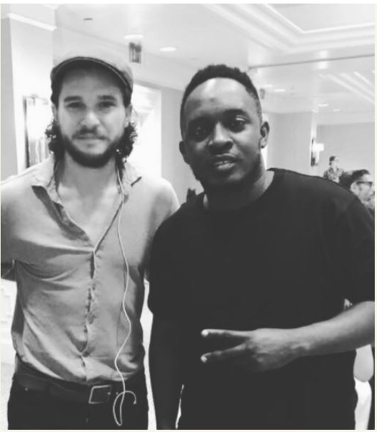 M.I Abaga Pictured With Game of Thrones Star, Kit Harington