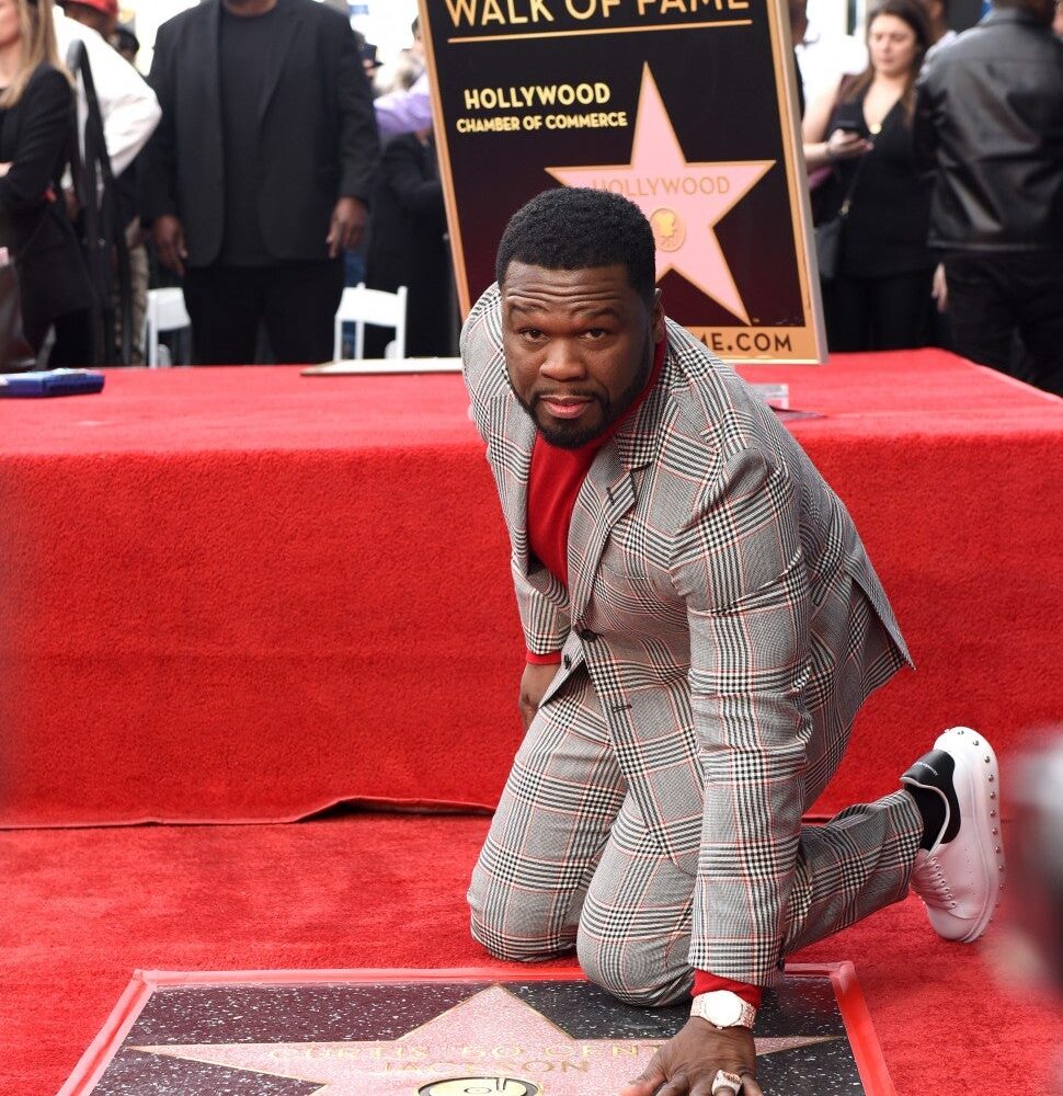 50 Cent Receives Star On Hollywood Walk Of Fame (Photos)